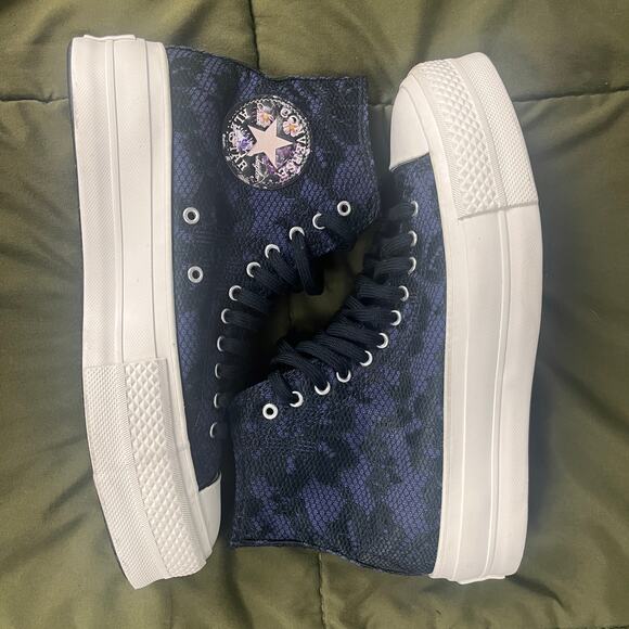 Converse All Star Shoes Black Purple Women 7 Whimsygoth Goblincoren Goth Punk - Picture 14 of 14